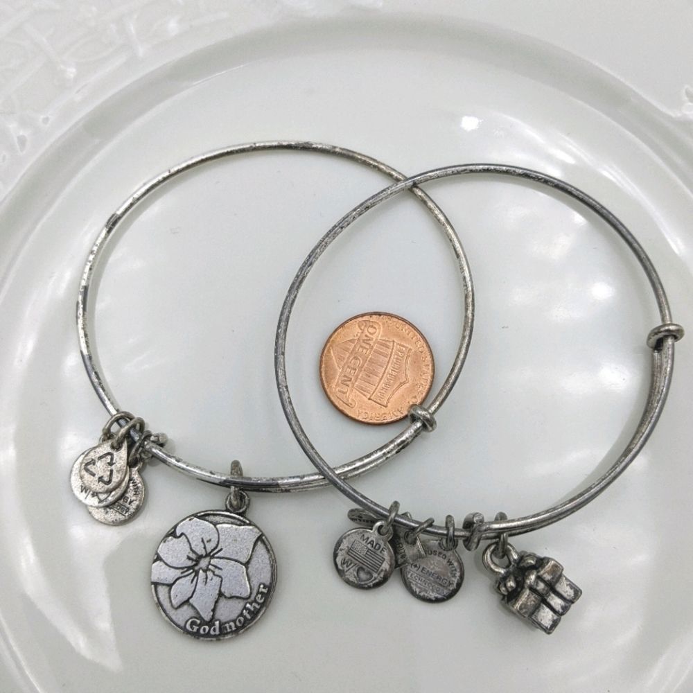 Alex and Ani Rafaleian Silver Godmother Bracelet